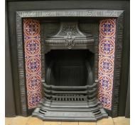 Victorian Tiled Cast Iron Fireplace Insert