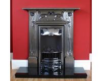 Ashford Art Nouveau Cast Iron Combination Fireplace