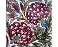 William De Morgan Arts & Crafts Flower Fireplace Tiles