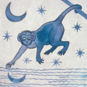 William De Morgan Arts & Crafts Monkey Fireplace Tiles William De Morgan Arts & Crafts Monkey Fireplace Tiles